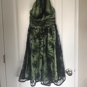 Halter cocktail dress